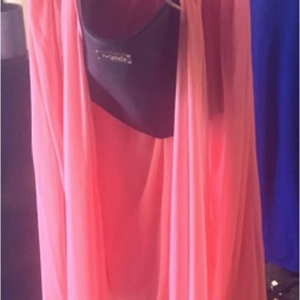 Versa David’s bridal dress NEW WITH TAGS! Pink Chiffon Maxi and Dress